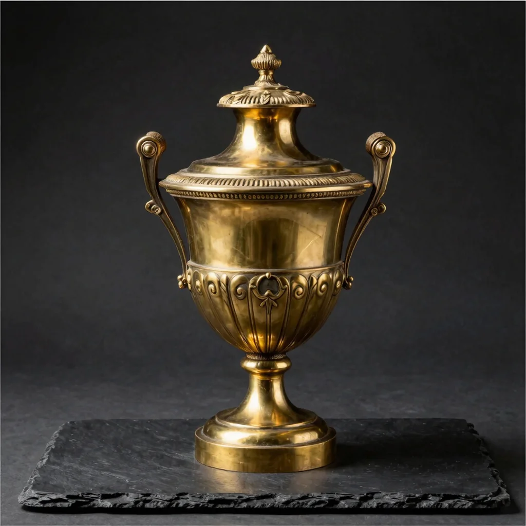 Handcrafted Solid Brass Decorative Urn