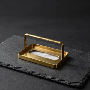Minimalist Brass Tissue Paper Holder